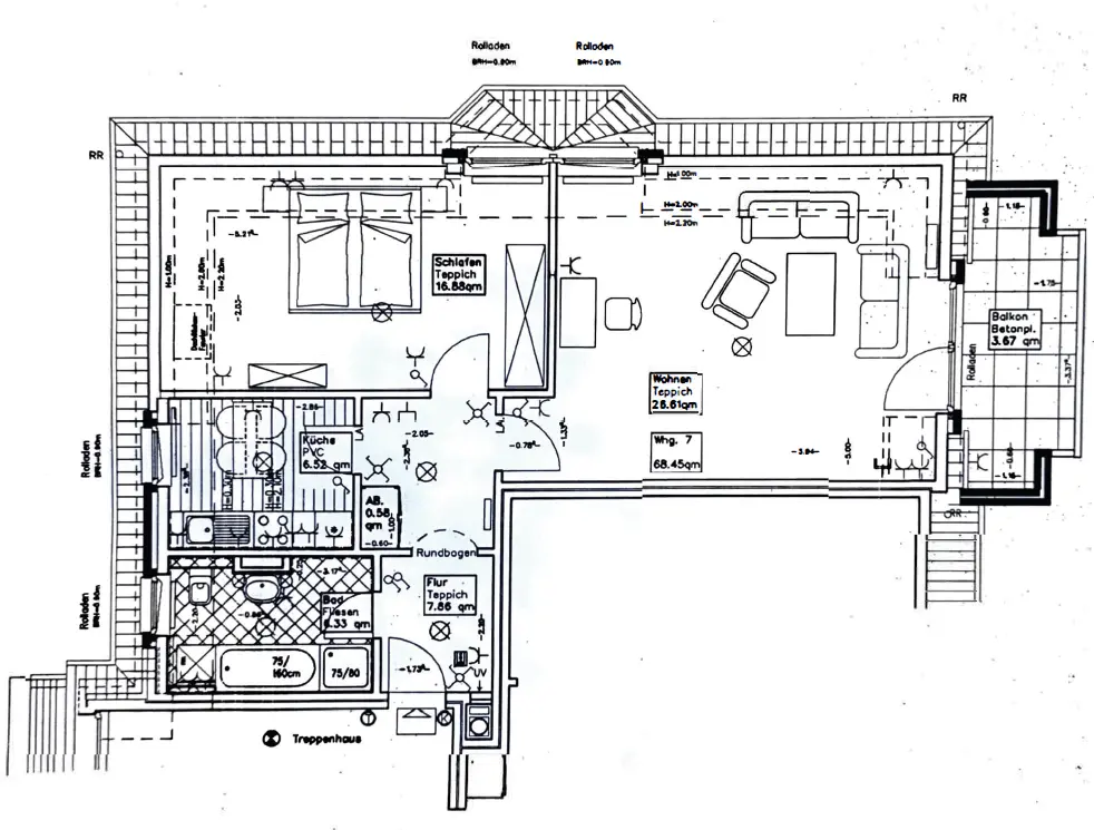 Ihr Rückzugsort unter dem Dach: 2-Zimmer-Wohnung mit Balkon und eigenem Stellplatz